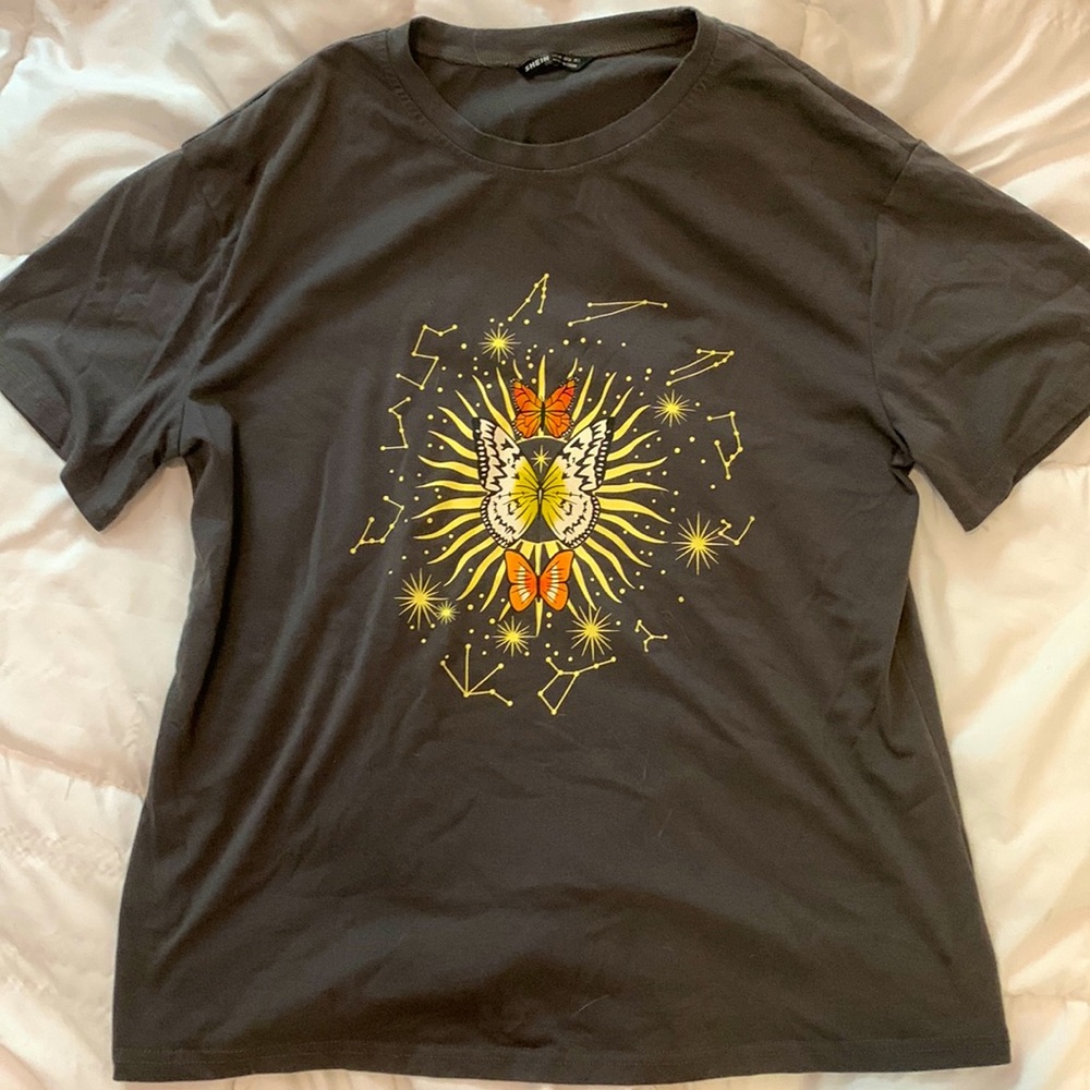 SHEIN Butterfly & Constellation Shirt